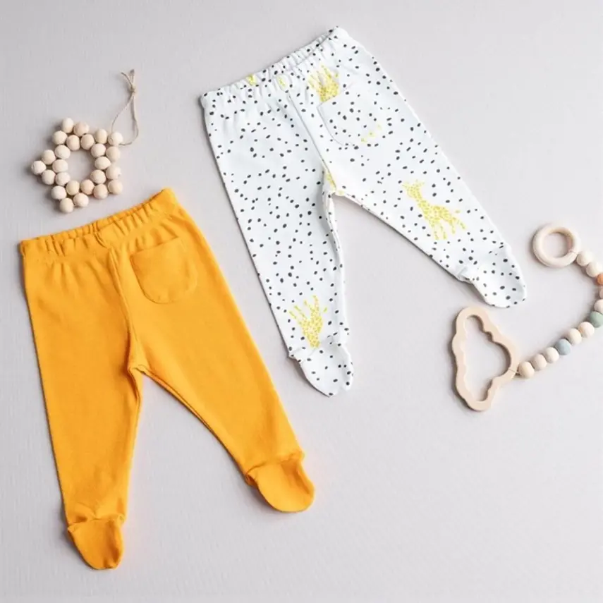 Tiffany Unisex Pantolon Patikli 2li Giraffe Theme - 2