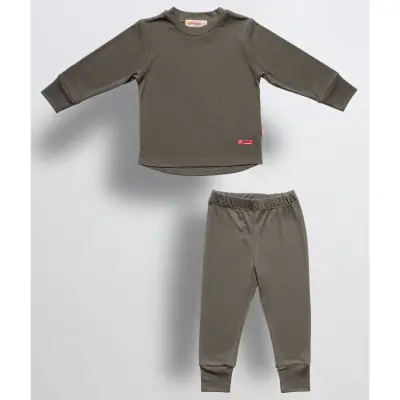 Tiffany Unisex Termal Pijama Takımı Yeşil - 6