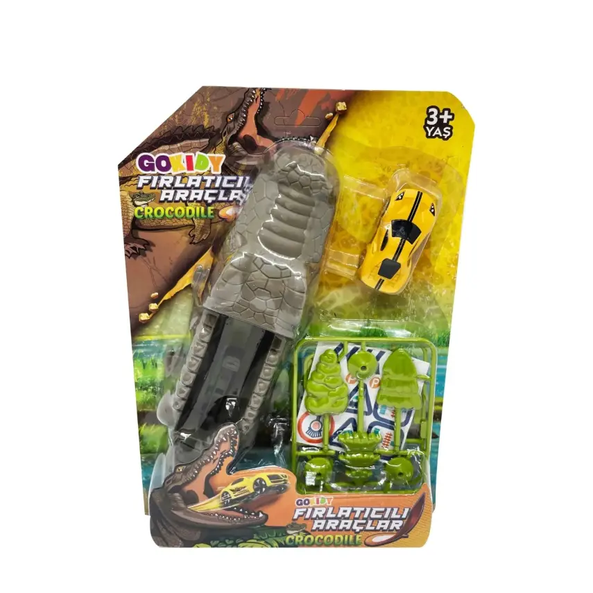 Timsah & Balina Araç Fırlatma Seti  - 1