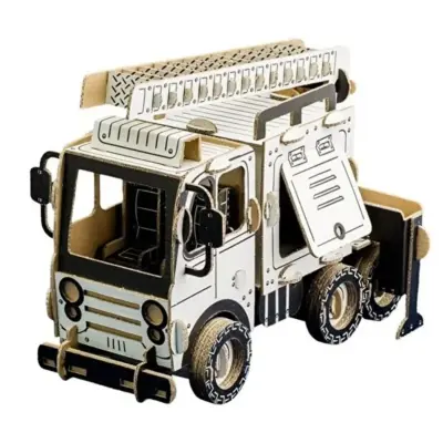 Todo 3D Boyanabiliir İtfaiye Merdiveni Kamyonu - 2