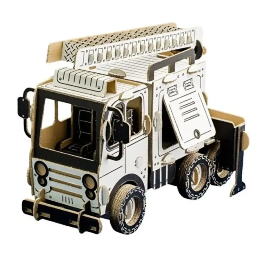 Todo 3D Boyanabiliir İtfaiye Merdiveni Kamyonu - 2