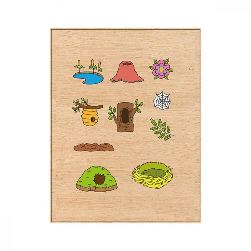 Toptoys Bil Bakalım Kim Nerede Yaşar Eşleştime Puzzle 19x25 Cm - 1