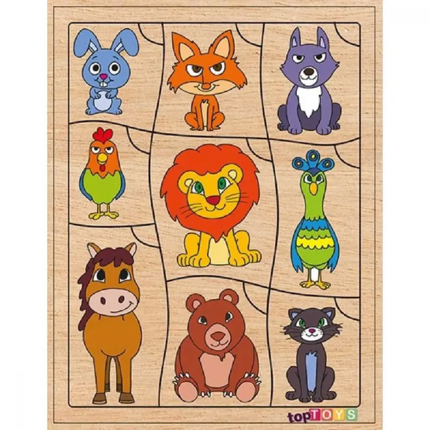 Toptoys Bil Bakalım Kimin Kuyruğu Eşleştime Puzzle 19x25 Cm - 1