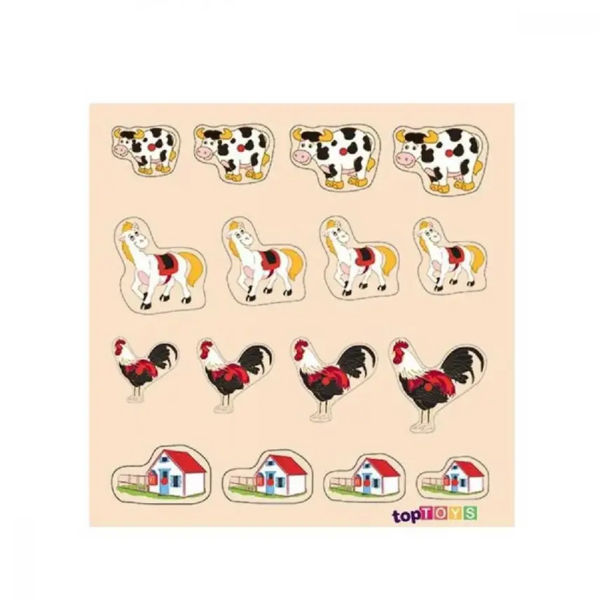 Toptoys Küçükten Büyüğe Büyükten Küçüğe Ahşap Puzzle 30x305 Cm - 1