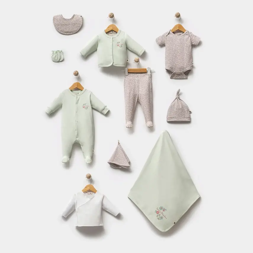 Totstale Hastane Çıkışı 10lu Fall Floral Yeşil - 1