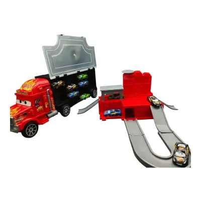 Toysan Bıg Truck Racer Garaje 10 Metal Cars - 2