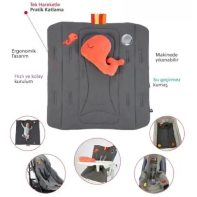 Ubeybi Bebek Seyahat ve Oyun Matı 6in1 - 8