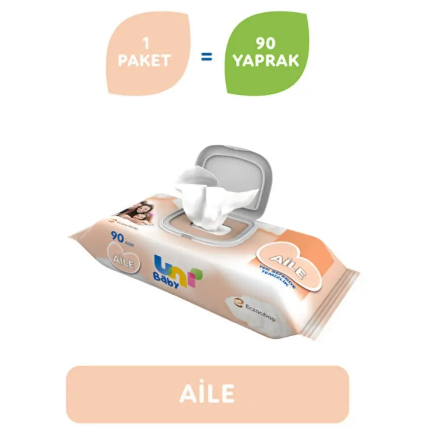 Uni Baby Aile Islak Mendil 90 Yaprak - 9