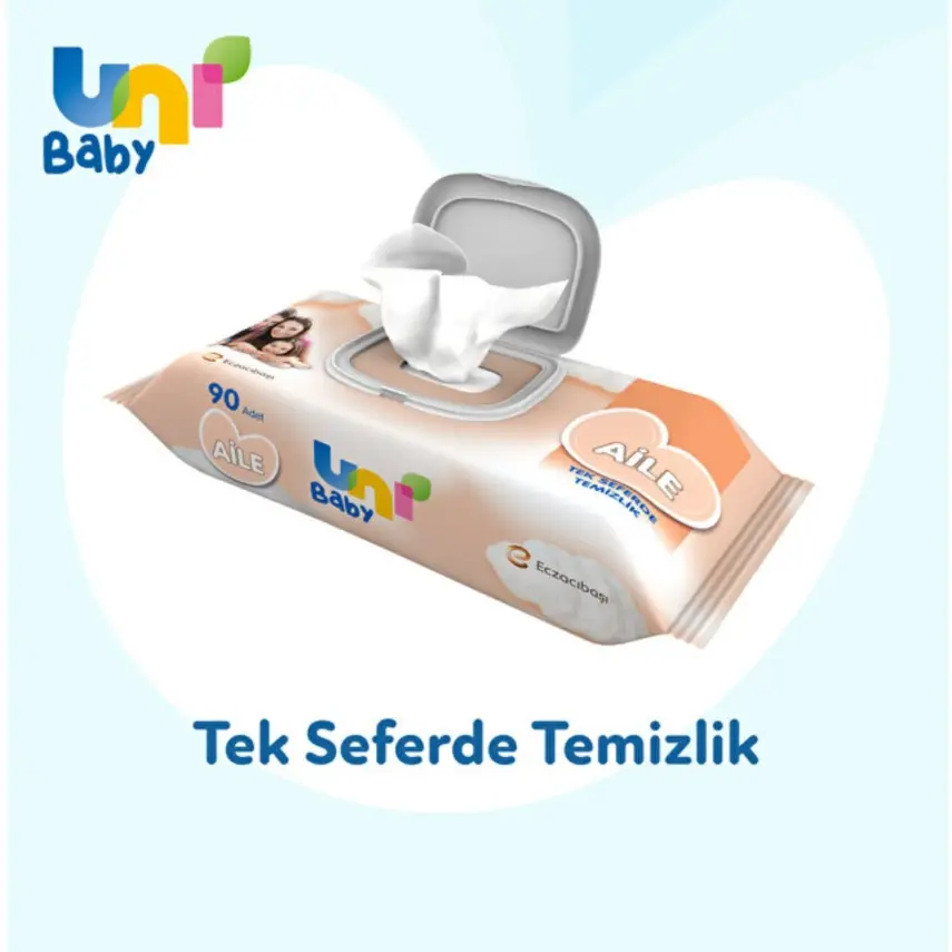 Uni Baby Aile Islak Mendil 90 Yaprak - 12