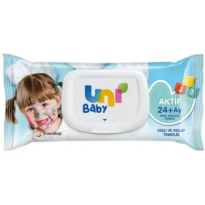 Uni Baby Aktif Islak Mendil 12x52li - 3