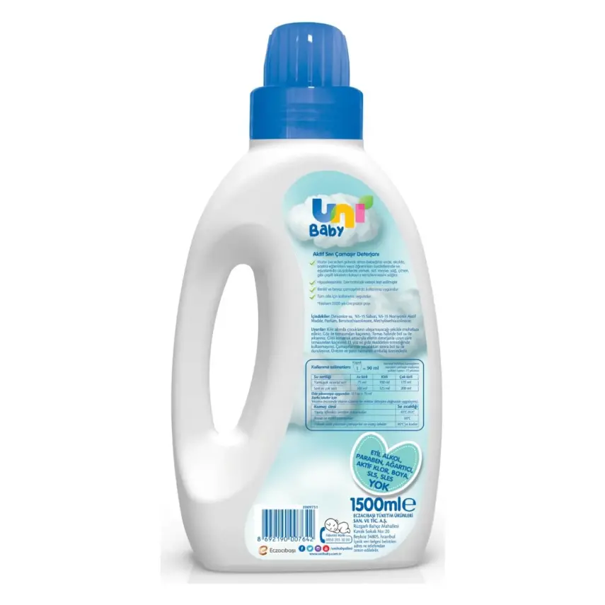 Uni Baby Bebek Çamaşır Deterjanı 1500 ml - 5