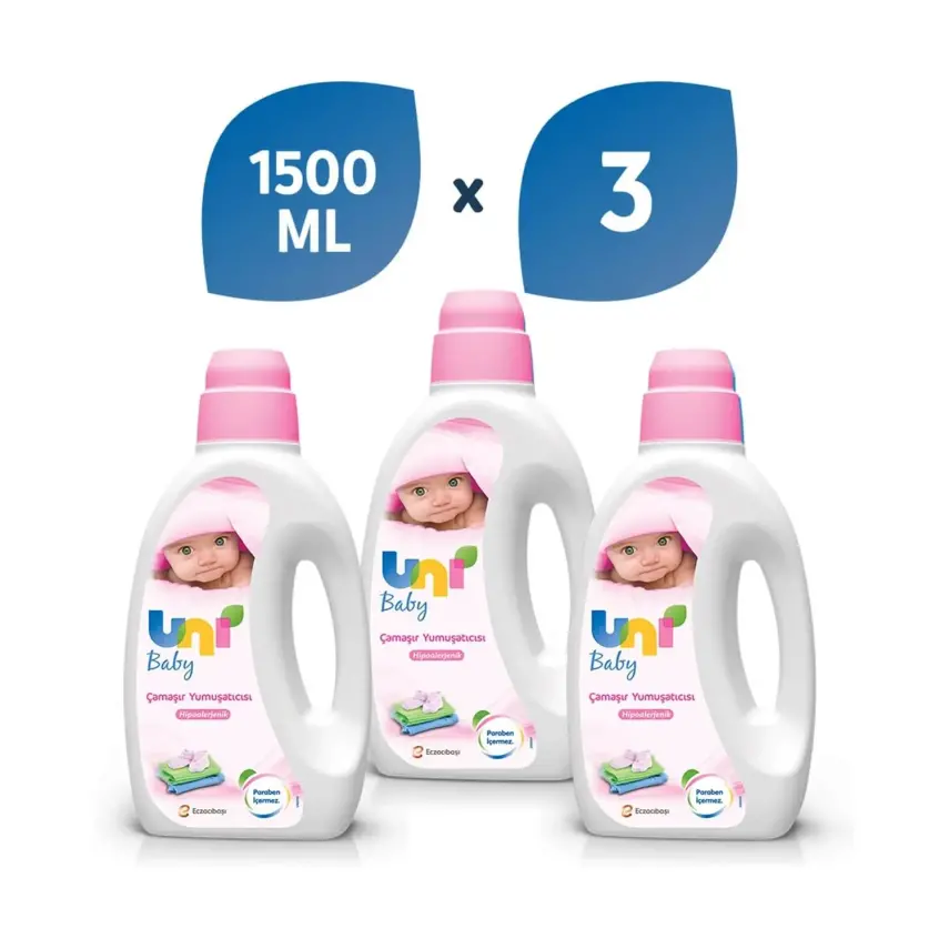 Uni Baby Bebek Çamaşır Yumuşatıcısı 3x1500 ml - 1