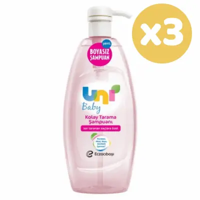 Uni Baby Kolay Tarama Bebek Şampuanı 700 ml x3 - 2
