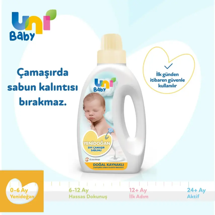 Uni Baby Yenidoğan Çamaşır Sabunu 1500ml - 16