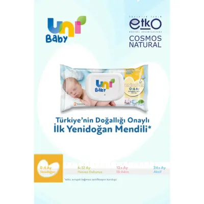 Uni Baby Yenidoğan Islak Mendil 3x40lı 0-6 Ay - 10