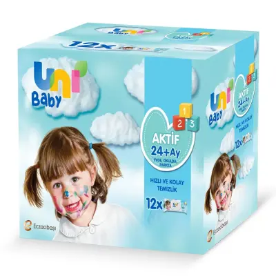 Unibaby Çantalı Set (Antrasit) Uni Baby Islak Mendil + Uni Baby Bebek Şampuanı+ Çanta Hediyeli - 4
