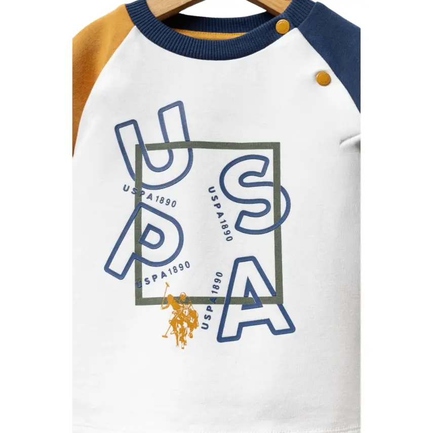 U.S. Polo 2li Takım Beyaz Hardal - 2