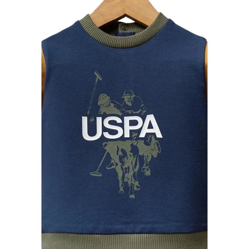 U.S. Polo 2li Takım Koyu İndigo Hardal - 3