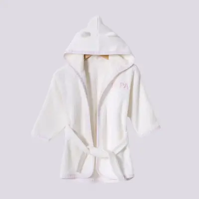 U.s. Polo Bebek Bornoz Ekru Unisex