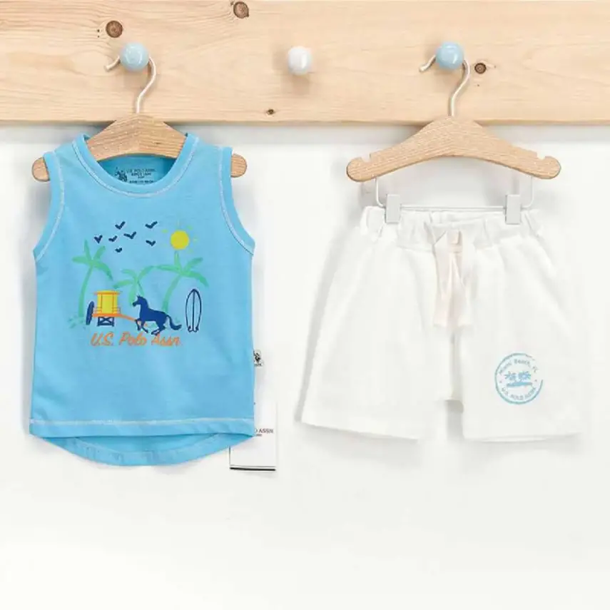 U.S. Polo Erkek 2li Takım Atlet Aqua - 1