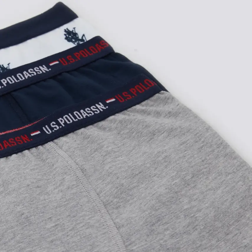 U.S. Polo Erkek 3'lü Boxer Takım Lacivert - 2
