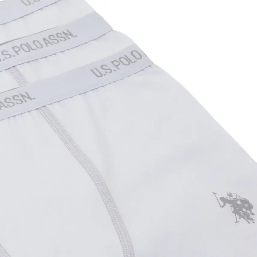 U.S. Polo Erkek 3lü Takım Boxer Beyaz - 2