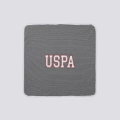 U.S. Polo Erkek Battaniye Beyaz - Siyah