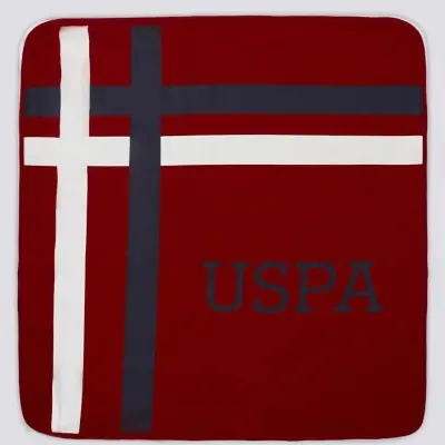 U.S. Polo Erkek Battaniye Bordo