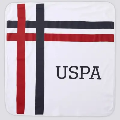 U.S. Polo Erkek Battaniye Ekru