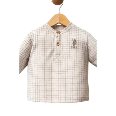 U.S. Polo Erkek Bebek 2li Takım Bej Melanj - 6