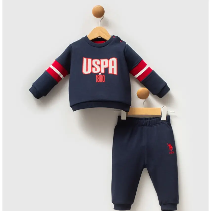 U.S. Polo Erkek Bebek 2li Takım Lacivert - Kırmızı - 1