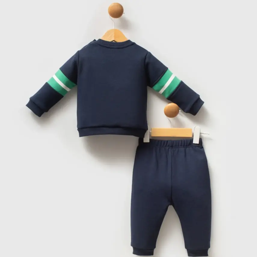 U.S. Polo Erkek Bebek 2li Takım Lacivert - Yeşil - 3