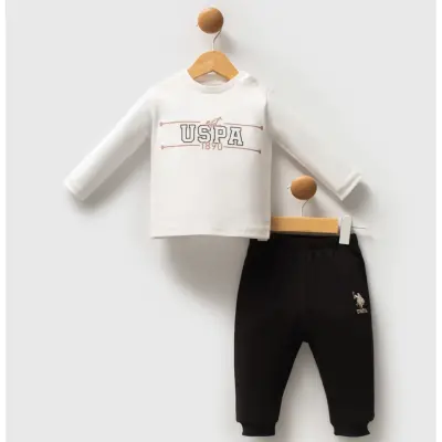 U.S. Polo Erkek Bebek 3lü Takım Bej - 3