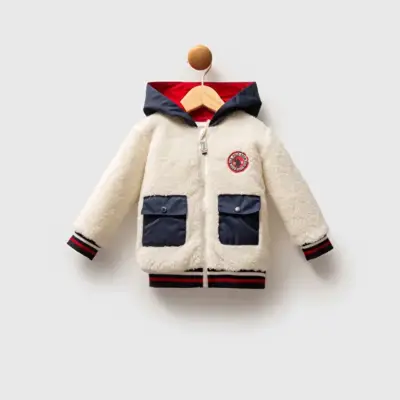 U.S. Polo Erkek Bebek Mont Beyaz