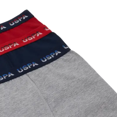 U.S. Polo Erkek Boxer 3lü Kırmızı - 4