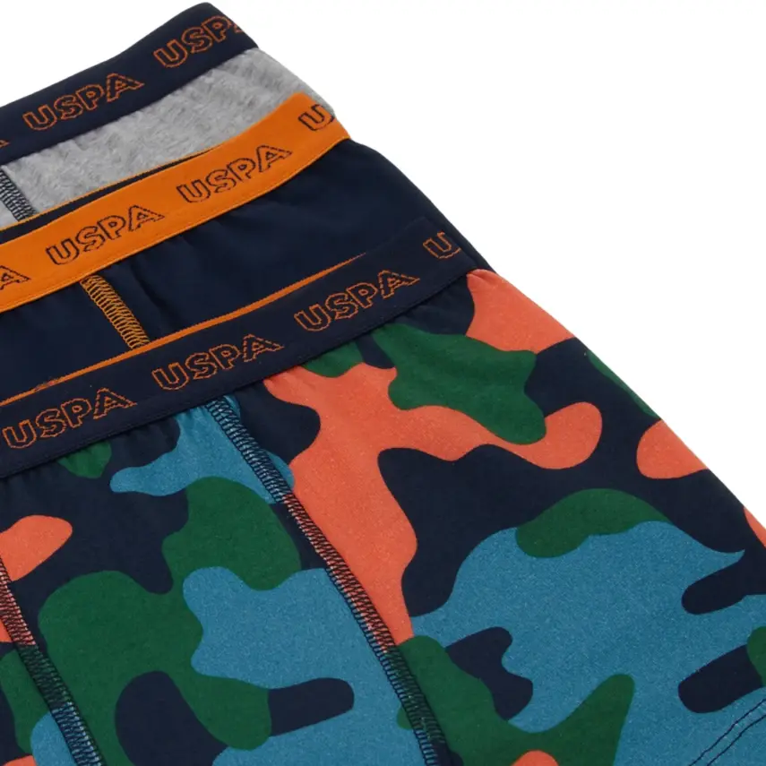 U.S. Polo Erkek Boxer 3lü Lacivert - 2