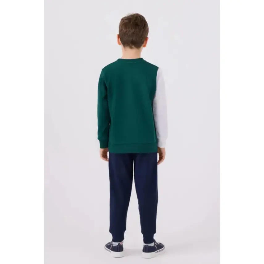 U.S. Polo Erkek Çocuk Eşofman Takımı Koyu Yeşil - 6