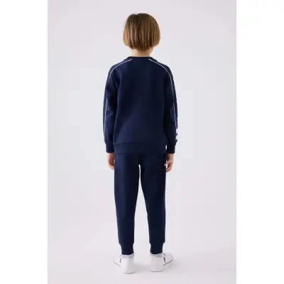 U.S. Polo Erkek Çocuk Eşofman Takımı Lacivert - Krem - 5
