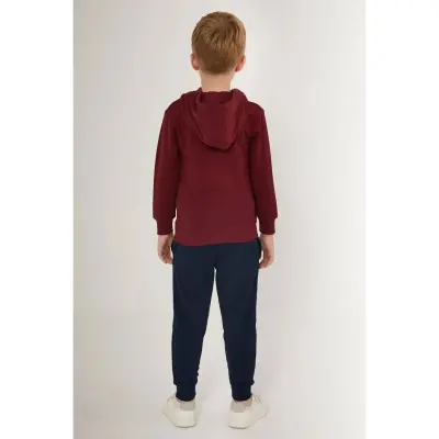 U.S. Polo Erkek Eşofman Takımı Koyu Kızıl Kahve - 11