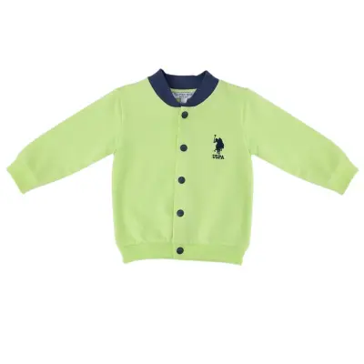 U.S. Polo Erkek Hırka Lime