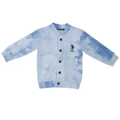 U.S. Polo Erkek Hırka Mavi Batik - 6