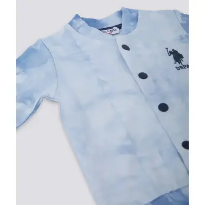 U.S. Polo Erkek Hırka Mavi Batik - 8