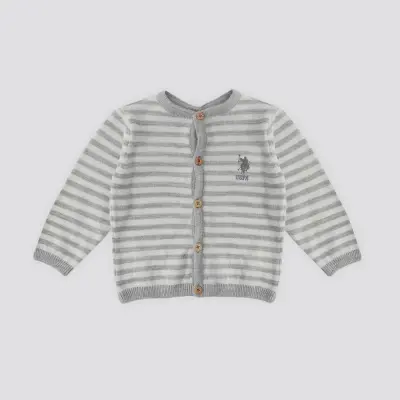 U.S. Polo Erkek Hırka Triko Kemik