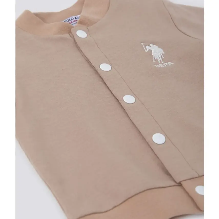 U.S. Polo Erkek Hırka Vizon - 4