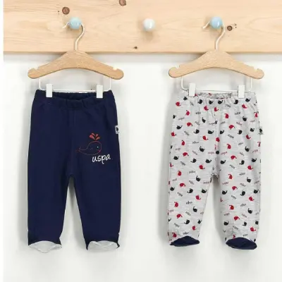 U.S. Polo Erkek Pantolon Patikli 2li Lacivert