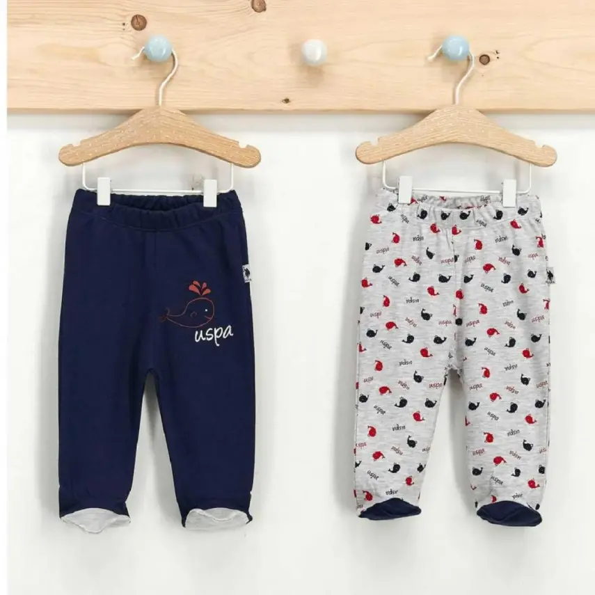 U.S. Polo Erkek Pantolon Patikli 2li Lacivert - 1