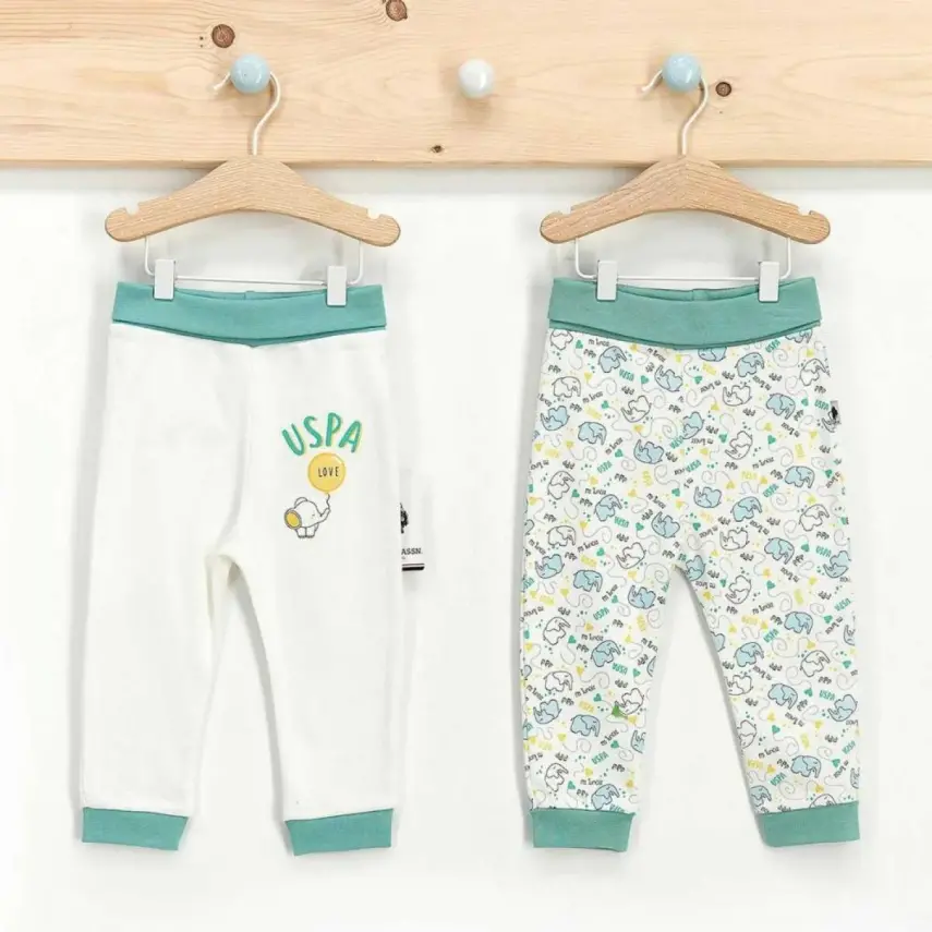 U.S. Polo Erkek Pantolon Patiksiz 2li Yeşil - 1