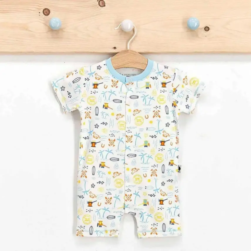 U.S. Polo Erkek Tulum Kısa Golf Mavi - 1