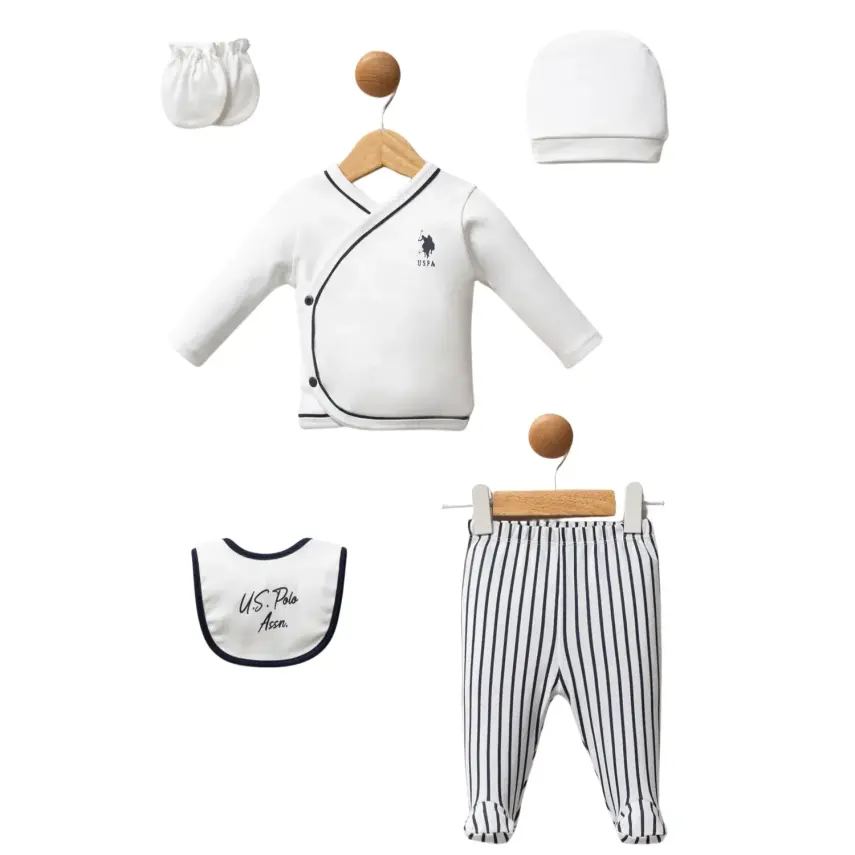 U.S. Polo Hastane Çıkışı 5li Beyaz - 1