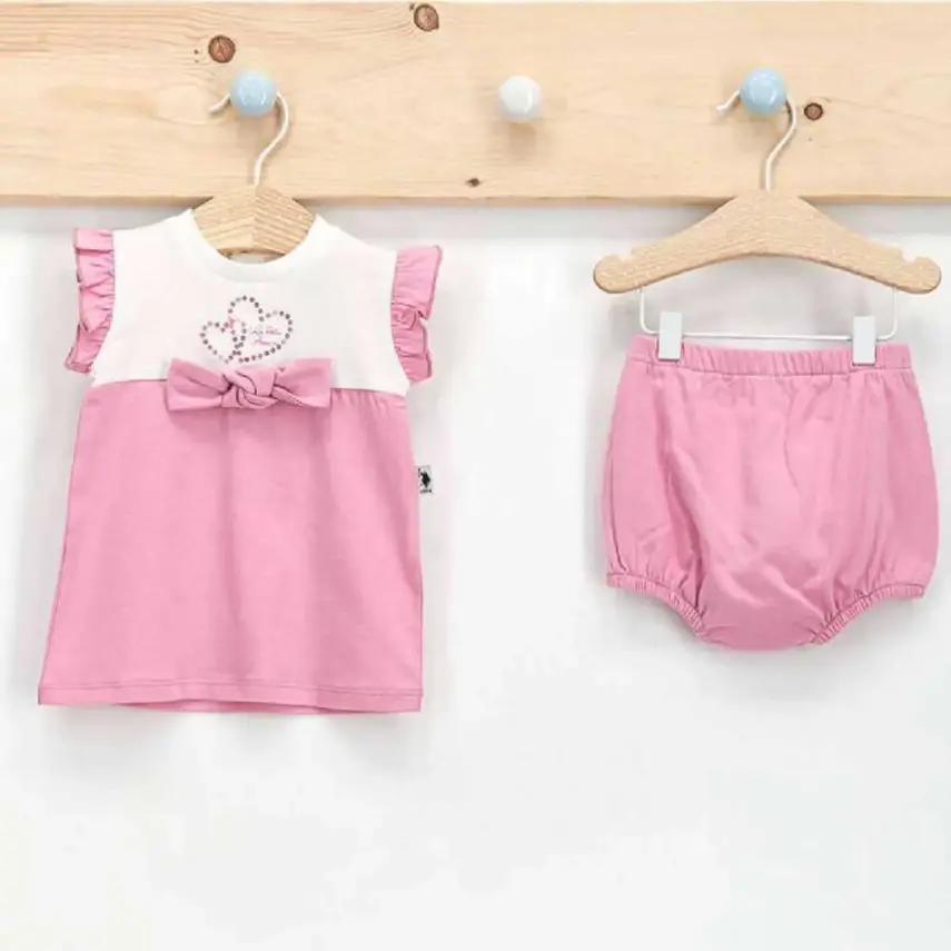 U.S. Polo Kız 2li Takım Elbise Krem - 1